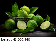 Tangy Ripe bergamot. Generate Ai. Стоковое AI-изображение, AI-художник Иван Рябоконь / Фотобанк Лори