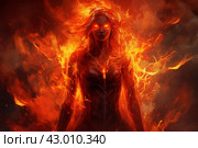 Tormented Souls hell fire. Generate Ai. Стоковое AI-изображение, AI-художник Иван Рябоконь / Фотобанк Лори
