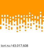 Абстрактный плавный векторный переход двух цветов. Округлые линии сливаются воедино. Узор из белых и оранжевых линий. Выглядит как капля краски или дождя. Иллюстрация на оранжевом фоне. Стоковая иллюстрация, иллюстратор Карпенко Алексей / Фотобанк Лори