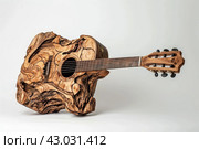 Resonant Acoustic wooden guitar. Generate Ai. Стоковое AI-изображение, AI-художник Иван Рябоконь / Фотобанк Лори