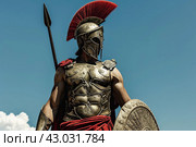 Strategic Ancient greek warrior war. Generate Ai. Стоковое AI-изображение, AI-художник Иван Рябоконь / Фотобанк Лори