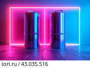 Rechargeable Battery packs energy wiring. Generate Ai. Стоковое AI-изображение, AI-художник Иван Рябоконь / Фотобанк Лори
