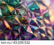 Vibrant Crystal Kaleidoscope. Стоковое AI-изображение, AI-художник Кирилл Черезов / Фотобанк Лори