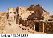 Anceint Berber fortifications of Ksar Beni Barka in Tataouine, Tunisia. Стоковое фото, фотограф Яков Филимонов / Фотобанк Лори