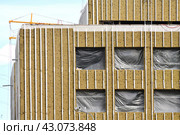 External wall insulation with mineral wool. Стоковое фото, фотограф Володина Ольга / Фотобанк Лори