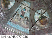 Фрески под куполом Старопокровской церкви, Покровский монастырь, Верхотурье (2018 год). Редакционное фото, фотограф Алексей Иванов / Фотобанк Лори