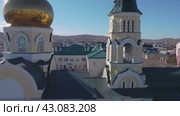 Церковь в Агинске. Стоковое видео, видеограф Степан Столбовский / Фотобанк Лори