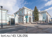 Особняк Н.А.Алексеева в Леонтьевском переулке в Москве (2024 год). Редакционное фото, фотограф Владимир Чинин / Фотобанк Лори