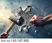 Breaking Through Barriers. Стоковое AI-изображение, AI-художник Кирилл Черезов / Фотобанк Лори