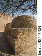 Old houses in Itchan Kala, the walled inner town of the city of Khiva. Стоковое фото, фотограф Юлия Белоусова / Фотобанк Лори