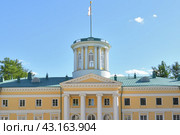 Krasnogorsk, Russia - 1 May. 2024. The Grand Palace in Arkhangelskoye Estate Museum. Редакционное фото, фотограф Володина Ольга / Фотобанк Лори