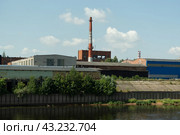 Картонная фабрика в Балахне (2022 год). Стоковое фото, фотограф Дмитрий Казаков / Фотобанк Лори