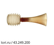 Old children's toy hooter from a children's bicycle isolated on white background. Стоковое фото, фотограф Сизов Иван Николаевич / Фотобанк Лори