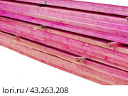 Деревянные доски для строительства. Wooden planks, lining, boards for construction works. Стоковое фото, фотограф Татьяна Д / Фотобанк Лори