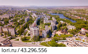 Stary Oskol with the Alexander Nevsky Cathedral at sunny day, Russia. Стоковое фото, фотограф Яков Филимонов / Фотобанк Лори