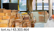Construction materials inside the building under construction. Стоковое фото, фотограф Яков Филимонов / Фотобанк Лори