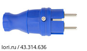 Электрические вилки на белом фоне. The electric plug on a white background. Стоковое фото, фотограф Татьяна Д / Фотобанк Лори