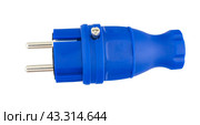 Электрические вилки на белом фоне. The electric plug on a white background. Стоковое фото, фотограф Татьяна Д / Фотобанк Лори