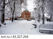 Дмитриевская башня Нижегородского кремля. Dmitrievskaya Tower of the Nizhny Novgorod Kremlin. Стоковое фото, фотограф Igor Lijashkov / Фотобанк Лори