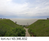 Маяк в Мержаново, Ростовская область, Неклиновский район. The lighthouse in Merzhanovo, Rostov region, Neklinovsky district (2024 год). Стоковое фото, фотограф Оксана Колпашникова / Фотобанк Лори