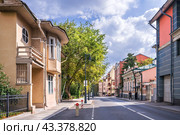 Улица Пречистенка, Гагаринский переулок, Особняк писателя С.Д. Мстиславского, дом Фалеева, Москва (2023 год). Стоковое фото, фотограф Baturina Yuliya / Фотобанк Лори