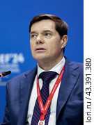 Россия. Санкт-Петербург. Генеральный директор ПАО Северсталь Алексей Мордашов. Петербургский международный экономический форум. Russia. Saint-Petersburg. Alexey Mordashov, CEO of PJSC Severstal. St. Petersburg International Economic Forum. (2024 год). Редакционное фото, фотограф Алексей Смышляев / Фотобанк Лори