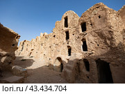 Granaries of berber fortified village, known as ksar. Ksar Mgabla, Tataouine, Tunisia. Стоковое фото, фотограф Яков Филимонов / Фотобанк Лори