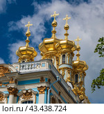 Palace Church of the Ascension of Christ of the Palace of Empress Catherine II. Architect Francesco Bartolomeo Rastrelli 1756. (2024 год). Редакционное фото, фотограф Михаил Аккуратoв / Фотобанк Лори