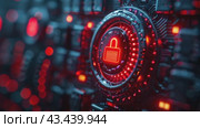 Cyber security and data protection on internet. virtual lock shield, secure access, encrypted connection. Password protected system and storage. Cybersecurity technology. Стоковое AI-видео, аниматор Ирина Михайличенко / Фотобанк Лори