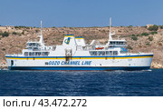 MV Ta Pinu ferry ship by The Gozo Channel Company Limited (2019 год). Редакционное фото, фотограф EugeneSergeev / Фотобанк Лори