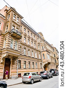 Дом И. С. Семенова. Улица Коломенская, дом 15. Санкт-Петербург. Россия (2024 год). Редакционное фото, фотограф E. O. / Фотобанк Лори