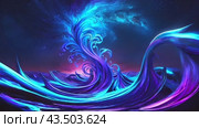 Абстрактная волна. Abstract wave. Стоковое AI-видео, аниматор Irina Khaliavina / Фотобанк Лори