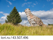 Арт-объект Пинежский рябчик (2022 год). Редакционное фото, фотограф Николай Гернет / Фотобанк Лори