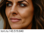Portrait of a woman with dark skin, emotion of dissatisfaction, close-up. Стоковое AI-изображение, AI-художник Коханова Наталья / Фотобанк Лори