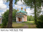 Важеозерский Спасо-Преображенский мужской монастырь. Церковь Всех Святых (2024 год). Стоковое фото, фотограф Валентина Качалова / Фотобанк Лори