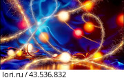 Абстрактный яркий новогодний фон. Abstract bright New Year background. Стоковое AI-видео, аниматор Irina Khaliavina / Фотобанк Лори