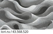Monochromatic abstract wave design in gray tones with dynamic lines. Стоковое AI-изображение, AI-художник Tatiana Syrtseva / Фотобанк Лори