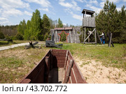Комплекс "Партизанская деревня". д. Рабовичи. Славгородский район. Могилевская область. Беларусь (2024 год). Редакционное фото, фотограф Сергей Афанасьев / Фотобанк Лори