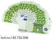 Евро купюры на белом фоне. Euro banknotes money. Стоковое фото, фотограф Татьяна Д / Фотобанк Лори