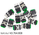 Выключатели на белом фоне. Switch on white background. Стоковое фото, фотограф Татьяна Д / Фотобанк Лори
