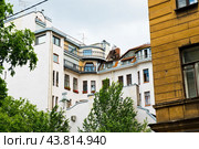 Собственный доходный дом А. Ф. Бубыря. Стремянная улица, 11. Санкт-Петербург. Россия (2024 год). Редакционное фото, фотограф E. O. / Фотобанк Лори