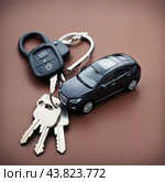 "Ключи от автомобиля: ваш билет к новым дорожным приключениям". "Car keys: your ticket to new road adventures" Стоковое AI-изображение, AI-художник Владислав Матвейчук / Фотобанк Лори