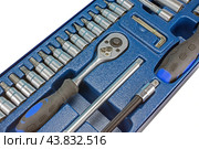 Комплект инструментов на белом фоне. Kit of tools for repair of technique. Стоковое фото, фотограф Татьяна Д / Фотобанк Лори