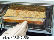 Burek baked in the oven is a traditional Turkish dish. Стоковое фото, фотограф Сергей Долгов / Фотобанк Лори
