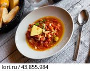 Mojete con queso typical local spanish dish. Стоковое фото, фотограф Яков Филимонов / Фотобанк Лори