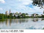 Живописный вид на Новодевичий монастырь. Москва, летний солнечный день. (2024 год). Стоковое фото, фотограф Лариса Гордеева / Фотобанк Лори