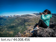 Geiranger Fjord Beautiful Nature Norway. Стоковое фото, фотограф Андрей Армягов / Фотобанк Лори