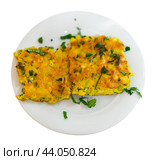 Tajine maadnous, Tunisian egg cake. Стоковое фото, фотограф Яков Филимонов / Фотобанк Лори