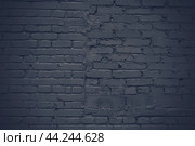 Текстура кирпичной стены в черной тонировке. Стоковое фото, фотограф Viktoriya S. / Фотобанк Лори