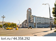 Главный офис компании РЖД. Новая Басманная улица, дом 2. Москва (2024 год). Редакционное фото, фотограф E. O. / Фотобанк Лори
